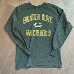 Green Bay Packers NFL Graphic Logo Long Sleeve T-Shirt Men’s S Small